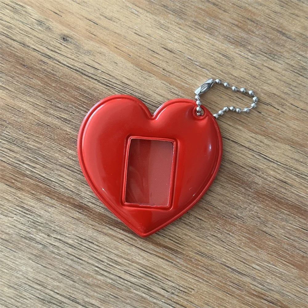 INS Korean Style Photo Card Holder Cute 1 inch ID Photo Storage Display Pendant Keychain Ornaments Star Chasing Girl Gift