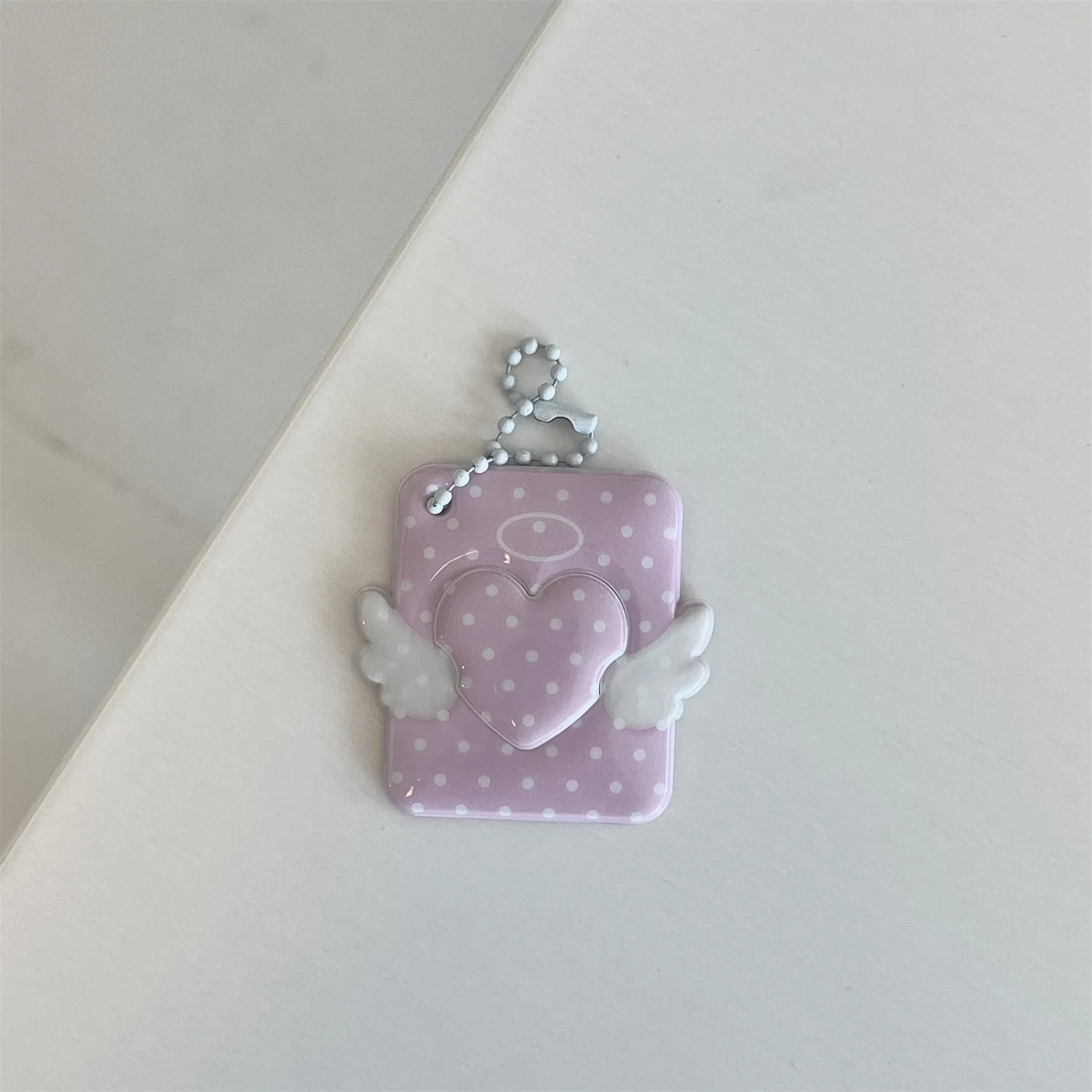 INS Korean Style Photo Card Holder Cute 1 inch ID Photo Storage Display Pendant Keychain Ornaments Star Chasing Girl Gift