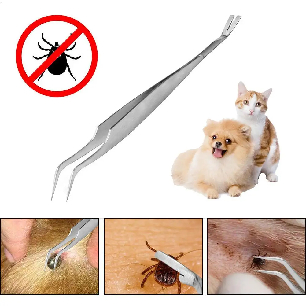 3pcs Remover Tweezer Tick Flea Remover Hook Tick Pull Pet Cat Dog Tick Clamp Accessories Pet Mite Flea Extractor Dog Accessory