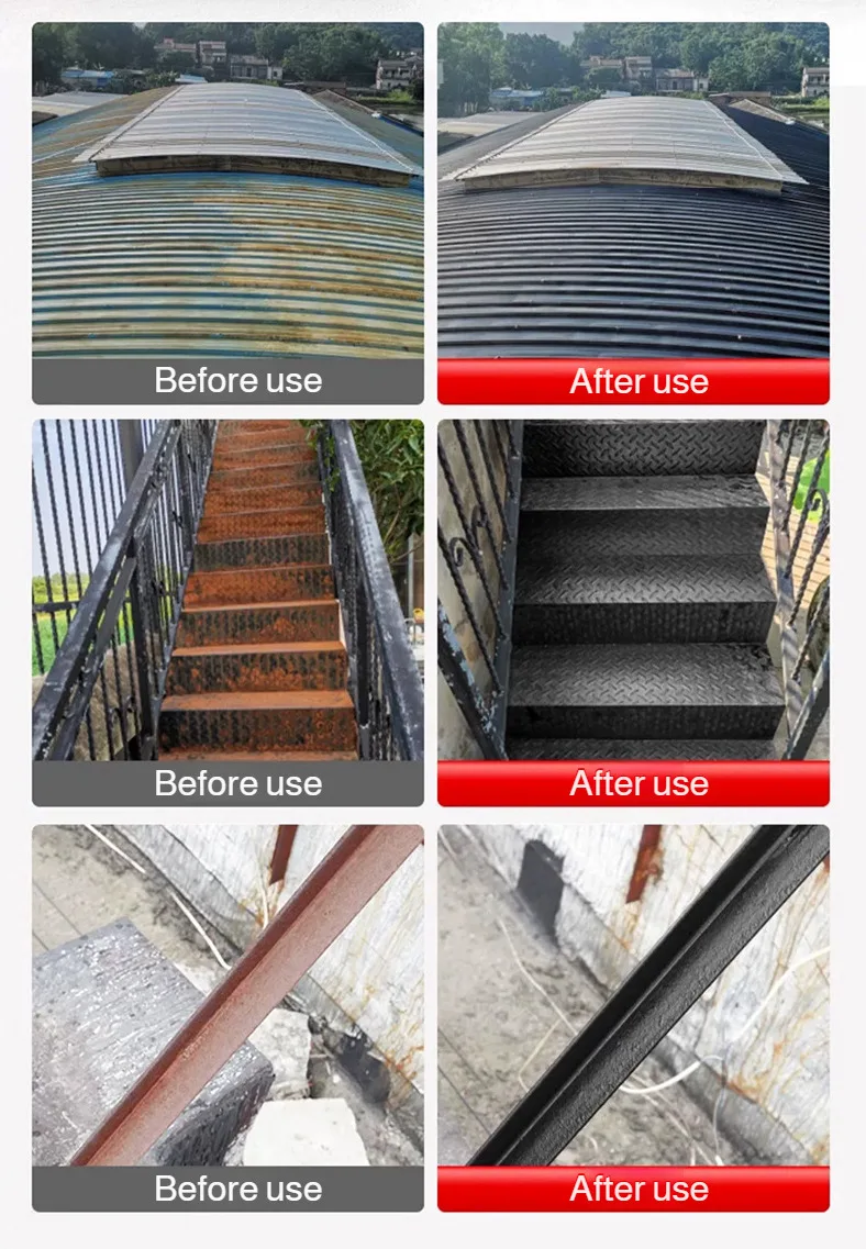 No Grinding Rust Converter Anti-Rust Paint Water-Based Anti-Corrosion Metal Paint for Indoor OutdoorDoor Window Fence Refurbish
