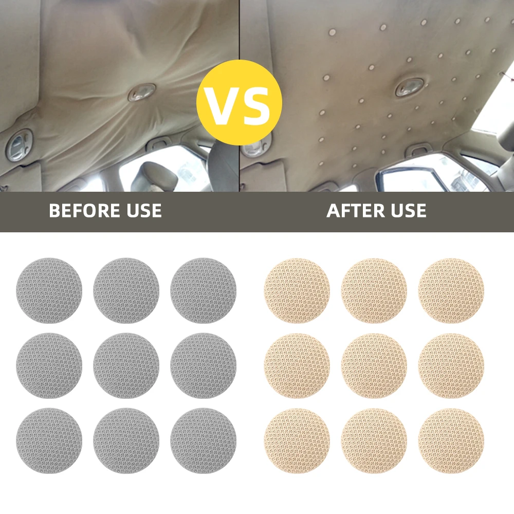 Auto Roof Retaining Buckle Headliner Repair Button Fabric Metal Rivet Car Interior Ceiling Sagging Fix Fastener Pin Clips Kits