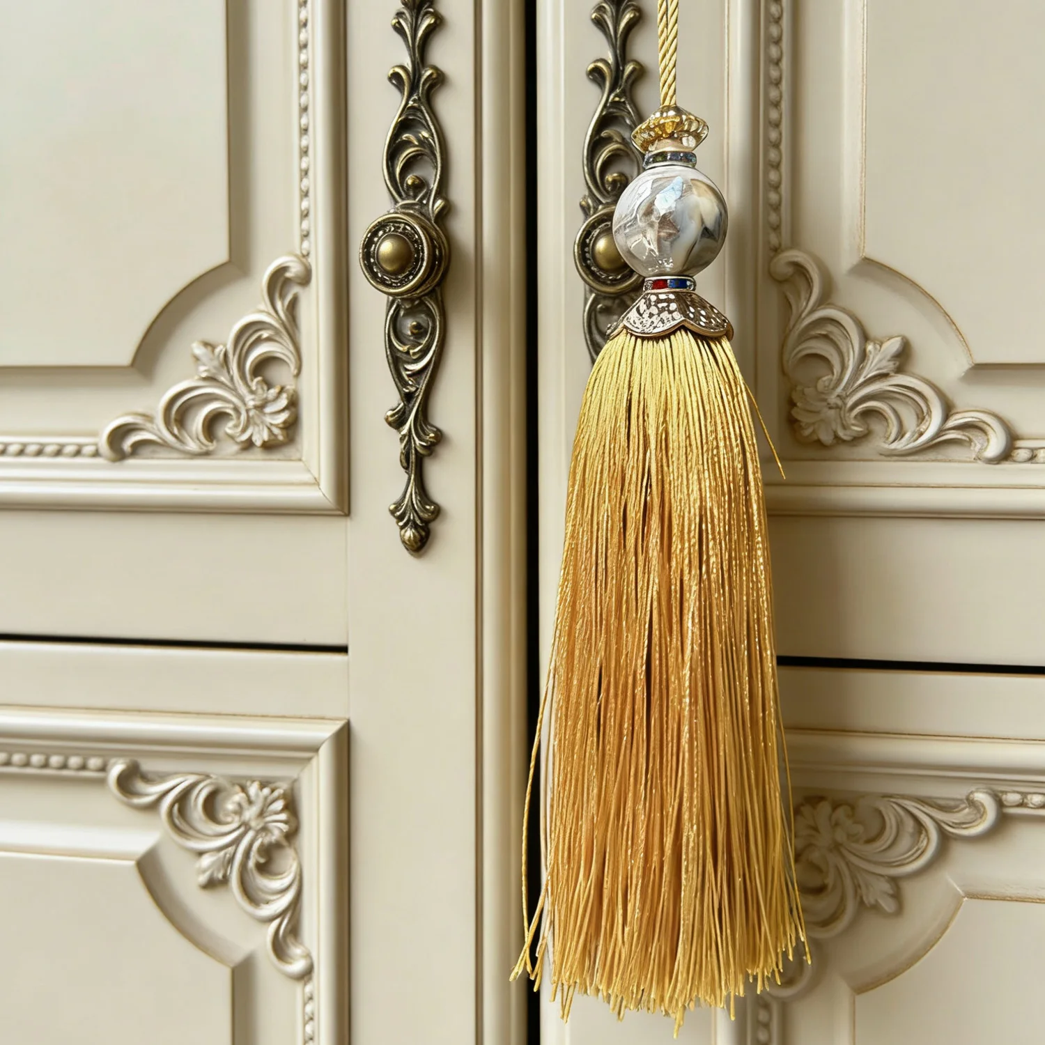 4 Pcs Key tassels Hanging Tassels Handmade Soft Craft Tassels with Loops for Home Decor, DIY, Bookmarks