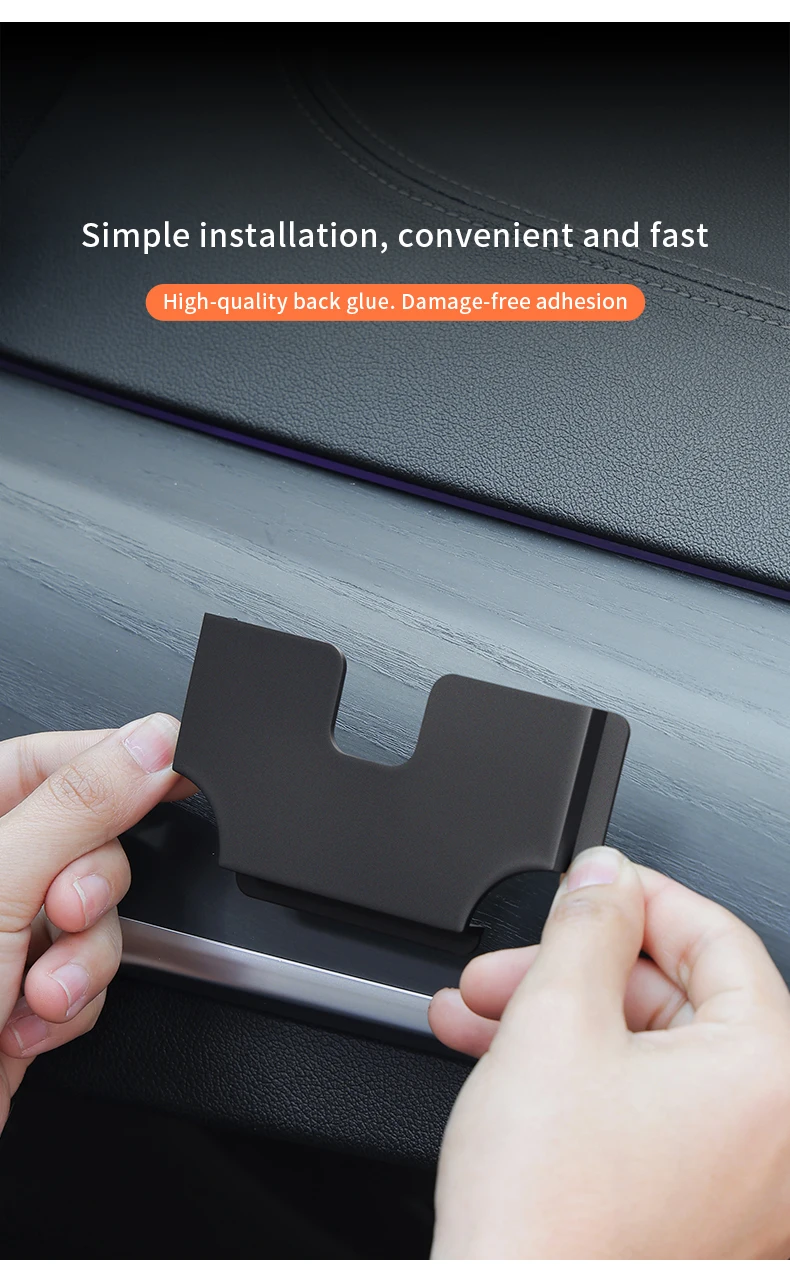 Newest Car Mounted Card Holder Voucher Storage Box Car Refueling High-Speed Card Slot Card Holder Creative Utensils Auto Storage