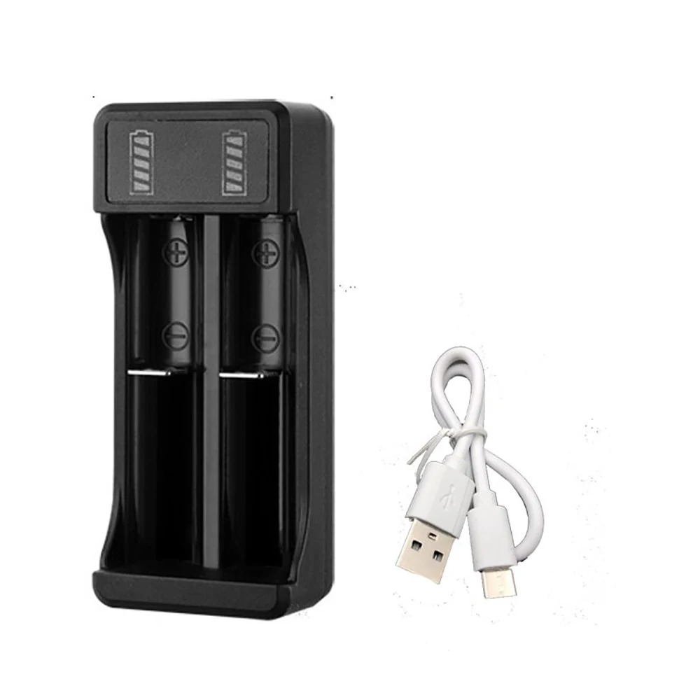 KEBIDU 18650 Battery Charger 2/4 Slots DC 5V Charger For 18650 14500 10440 Battery 3.7V Rechargeable Lithium Battery Charger