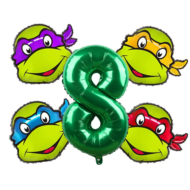 Teenage Mutant Ninja Turtles Latex & Foil Balloons Kids Birthday Party Baby Shower Decoration