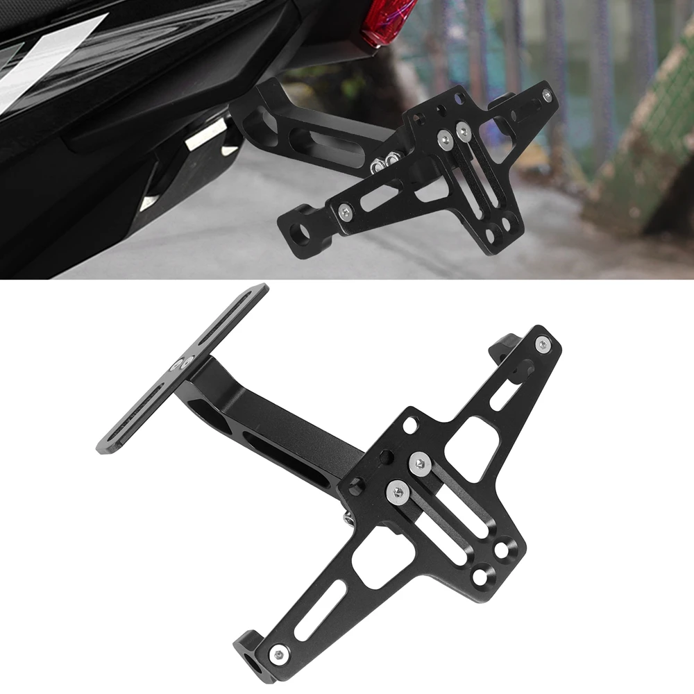 Motorcycle Rear License Plate Mount Holder Aluminum Alloy Bracket Motorcycle Universal Accessories Motorcycle Modification Parts