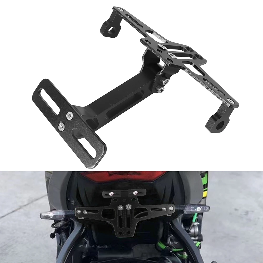 Motorcycle Rear License Plate Mount Holder Aluminum Alloy Bracket Motorcycle Universal Accessories Motorcycle Modification Parts