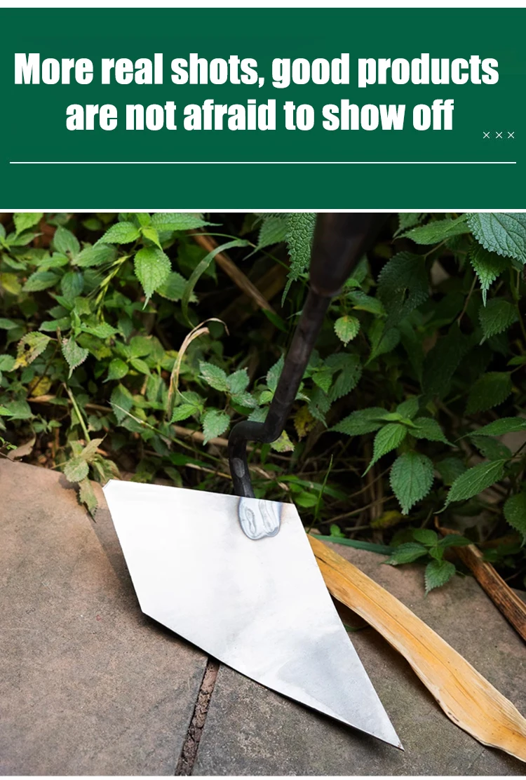 Durable Farm Tools and Gardening Tools High-toughness Agricultural Triangular Hoe Multi-purpose Hoe for Digging , Soil Loosening