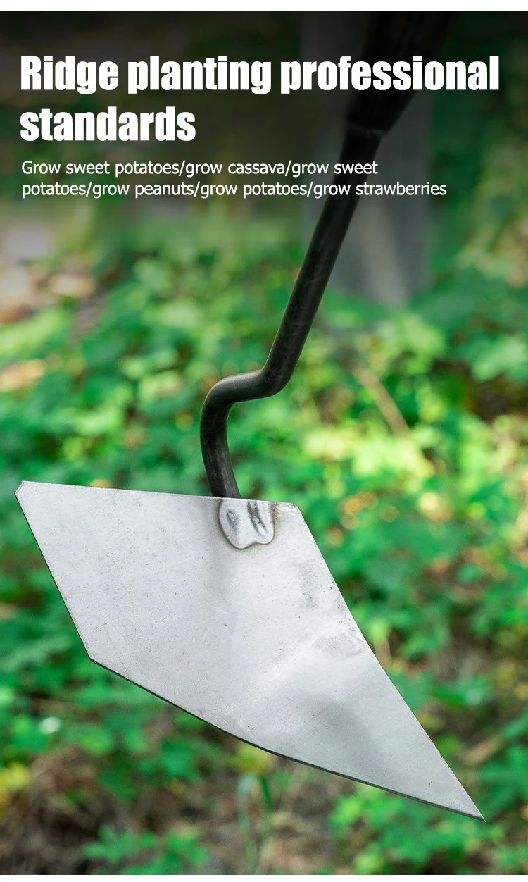 Durable Farm Tools and Gardening Tools High-toughness Agricultural Triangular Hoe Multi-purpose Hoe for Digging , Soil Loosening