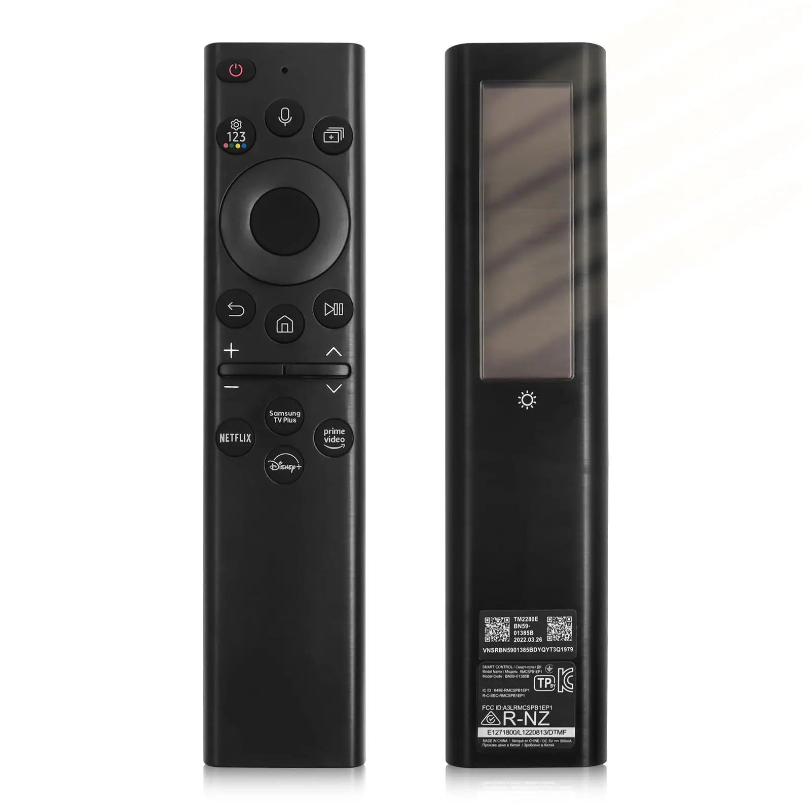 BN59-01385A Solar Voice Remote for Samsung TV Remotes Replacement with Bluetooth Rechargeable Solar Cell Fit for Samsung Remote