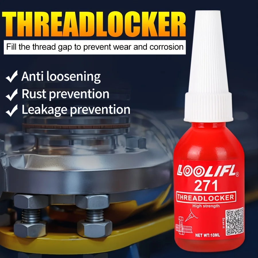 50ML 271 243 Screw Lock Threadlocker Red Screw Glue Thread Locking Agent Anaerobic Glue Anti-loose Universal Thread Sealants