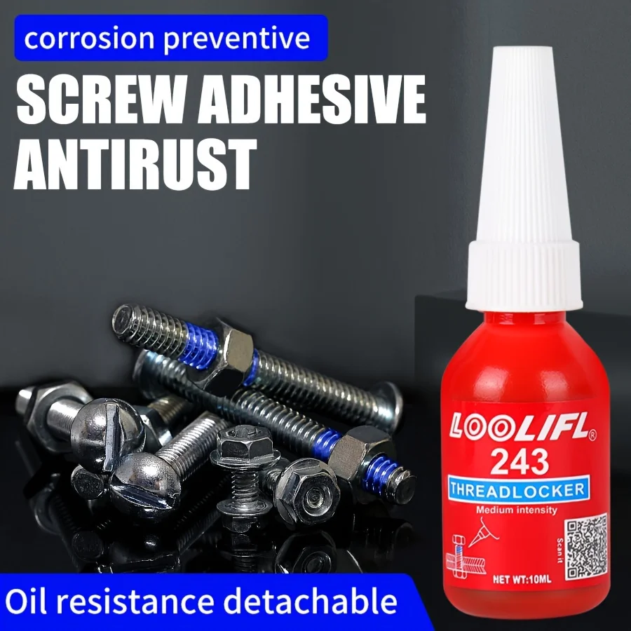 50ML 271 243 Screw Lock Threadlocker Red Screw Glue Thread Locking Agent Anaerobic Glue Anti-loose Universal Thread Sealants