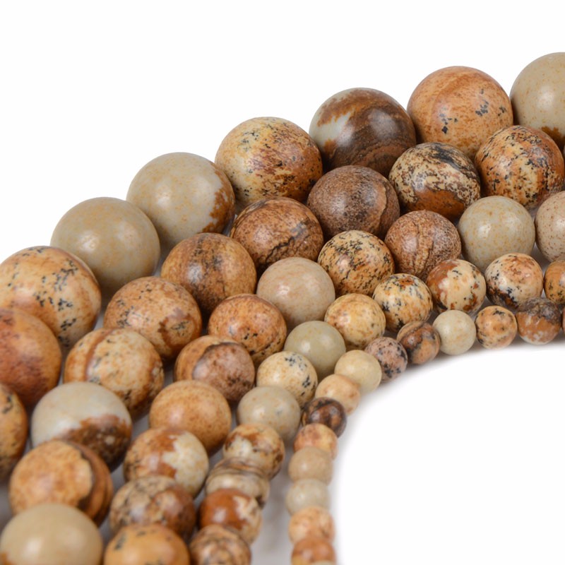 4 6 8 10 12mm Natural Stone Beads Lava Amazonite Agates Amethysts Turuoqises Round Loose Beads For DIY Making Bracelets Jewelry