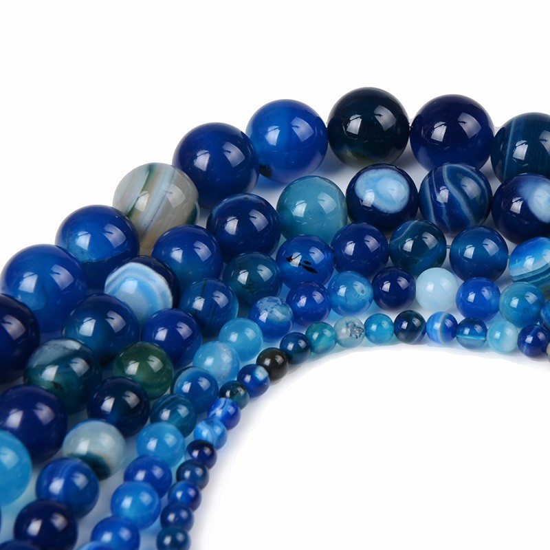 4 6 8 10 12mm Natural Stone Beads Lava Amazonite Agates Amethysts Turuoqises Round Loose Beads For DIY Making Bracelets Jewelry