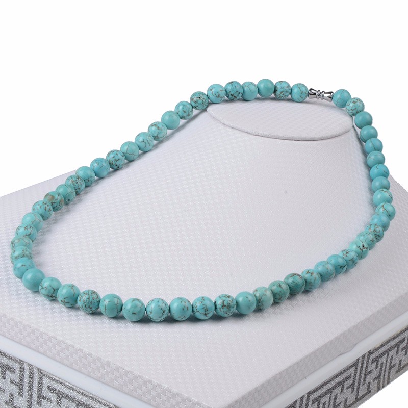 4 6 8 10 12mm Natural Stone Beads Lava Amazonite Agates Amethysts Turuoqises Round Loose Beads For DIY Making Bracelets Jewelry