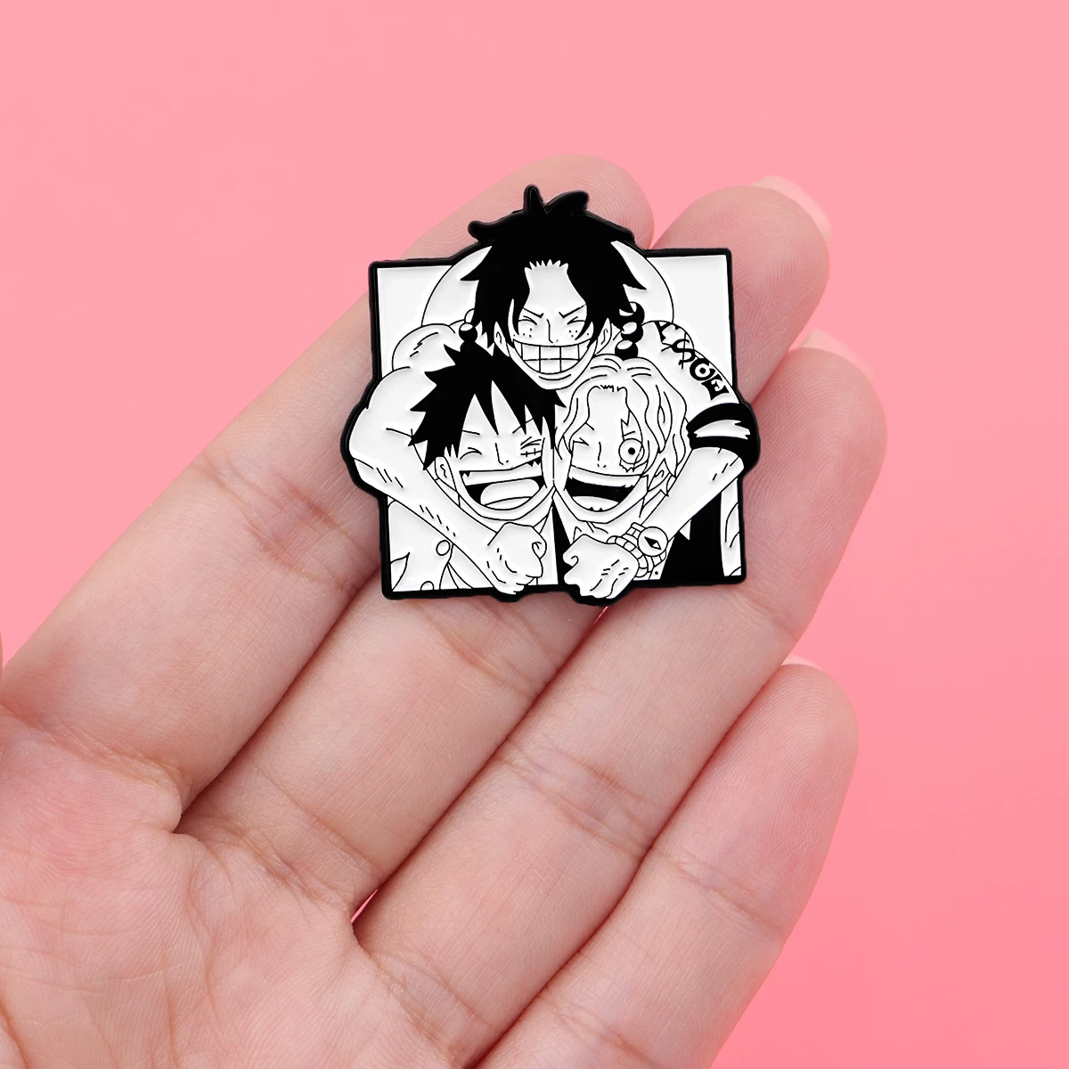 5pcs Anime Pirate Enamel Pin Cute Boy Brooch For Coat Women's Brooches Fashion Lapel Badges Jewelry Gift for Friends
