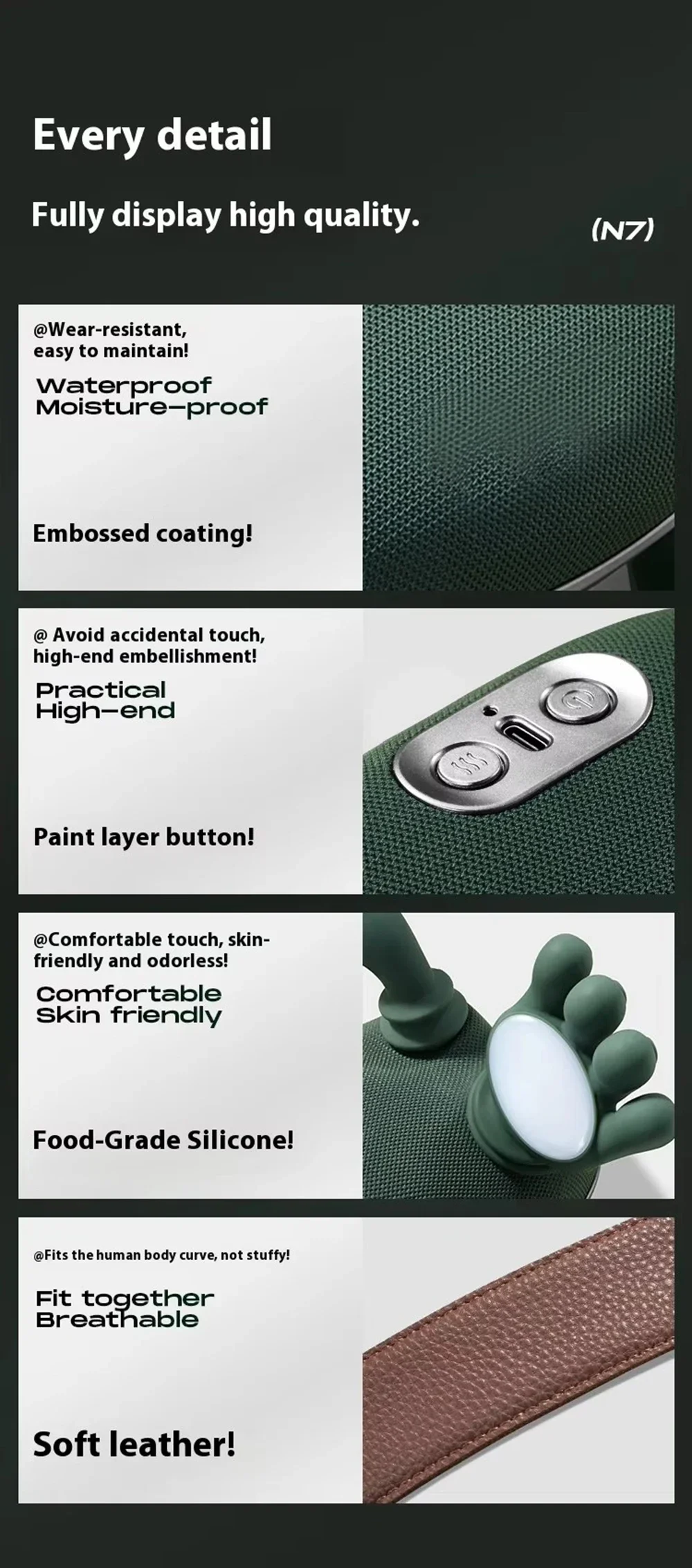 New Shoulder and Neck Massager, Fully Automatic Charging Finger Press Hand Massager (Without Heating)