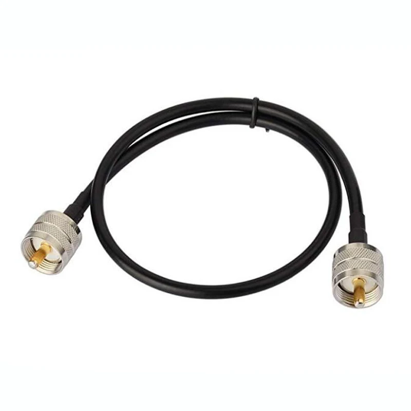 JX Store RF Coaxial Cable UHF Male to Male Connector UHF PL259 Male to UHF Male PL259 RG58 Pigtail Cable 30cm-20m