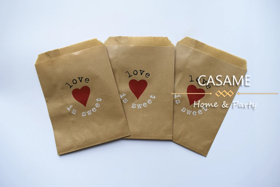 50pcs/ Lot treat candy bag high quality Party Favor Paper Bags Chevron Polka Dot Stripe Printed Paper craft Bags Bakery Bags