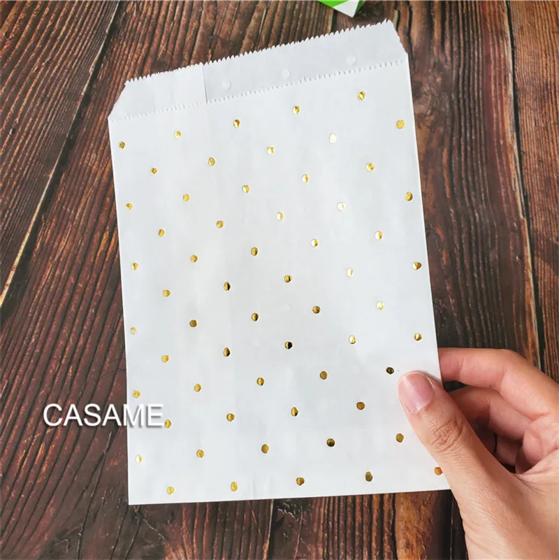 50pcs/ Lot treat candy bag high quality Party Favor Paper Bags Chevron Polka Dot Stripe Printed Paper craft Bags Bakery Bags