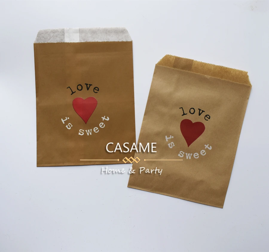 50pcs/ Lot treat candy bag high quality Party Favor Paper Bags Chevron Polka Dot Stripe Printed Paper craft Bags Bakery Bags