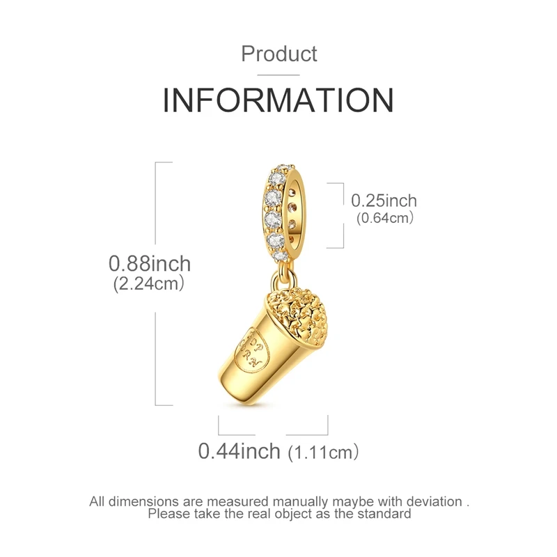 Hot 925 Sterling Silver Gold Charm Bead Pendant Airplane Elephant Heart Box Charm Fit Original Bracelet Woman DIY Jewelry Gift