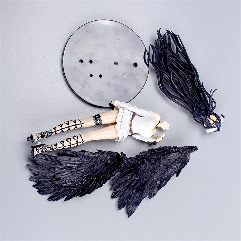 21cm Albedo Action Figures Black Wings Protector PVC Collectible Figure Undead Girl Home Decoration Model Toys For Kid Gift