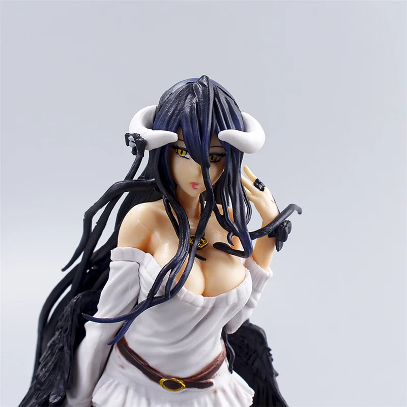21cm Albedo Action Figures Black Wings Protector PVC Collectible Figure Undead Girl Home Decoration Model Toys For Kid Gift