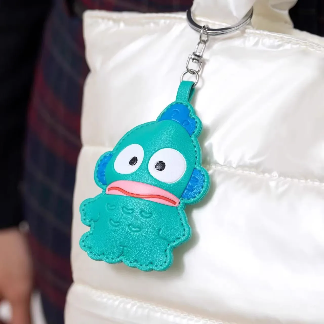 New Japanese Cute Sanrio Cartoon Leather Pinch Keyring Jade Guigou Melody Hello Kitty Melody High Beauty Pendant