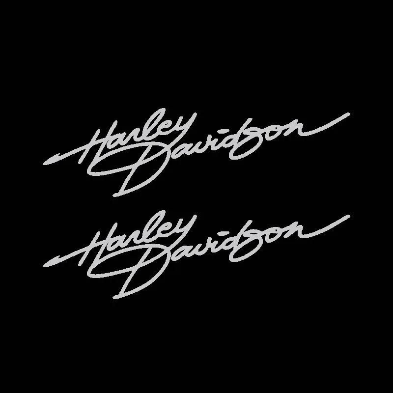 Harley Davidson Signature Motorcycle Personalized Creative Helmet Stickers Fuel Tank Retro Decoration English Stickers Accessory