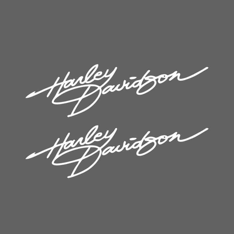 Harley Davidson Signature Motorcycle Personalized Creative Helmet Stickers Fuel Tank Retro Decoration English Stickers Accessory