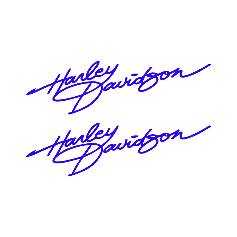 Harley Davidson Signature Motorcycle Personalized Creative Helmet Stickers Fuel Tank Retro Decoration English Stickers Accessory