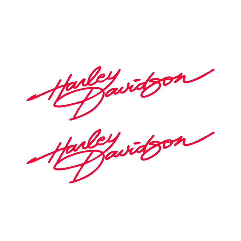 Harley Davidson Signature Motorcycle Personalized Creative Helmet Stickers Fuel Tank Retro Decoration English Stickers Accessory