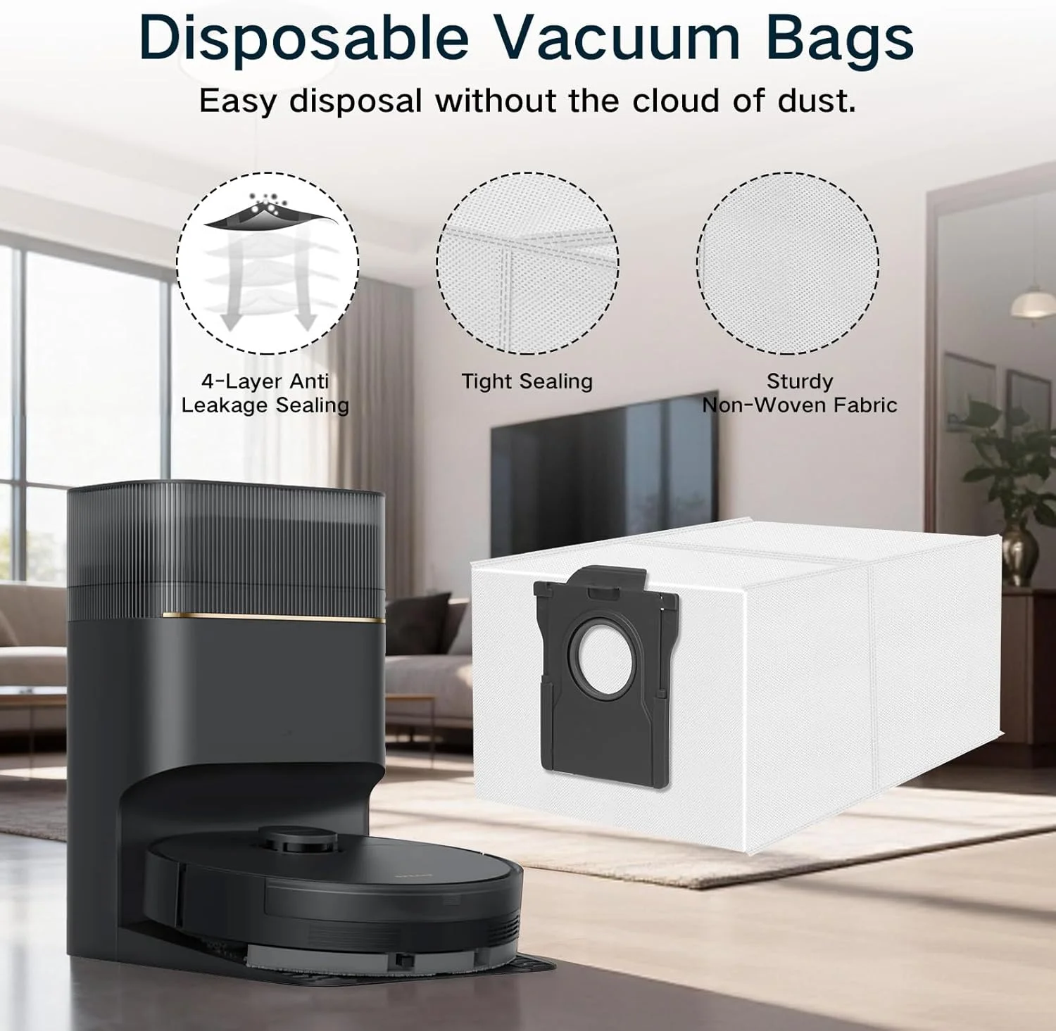 Dreame D20 Pro Plus / D20 Pro Accessories Main Brush Hepa Filter Dust Bag Mop Cloth Replacement Parts