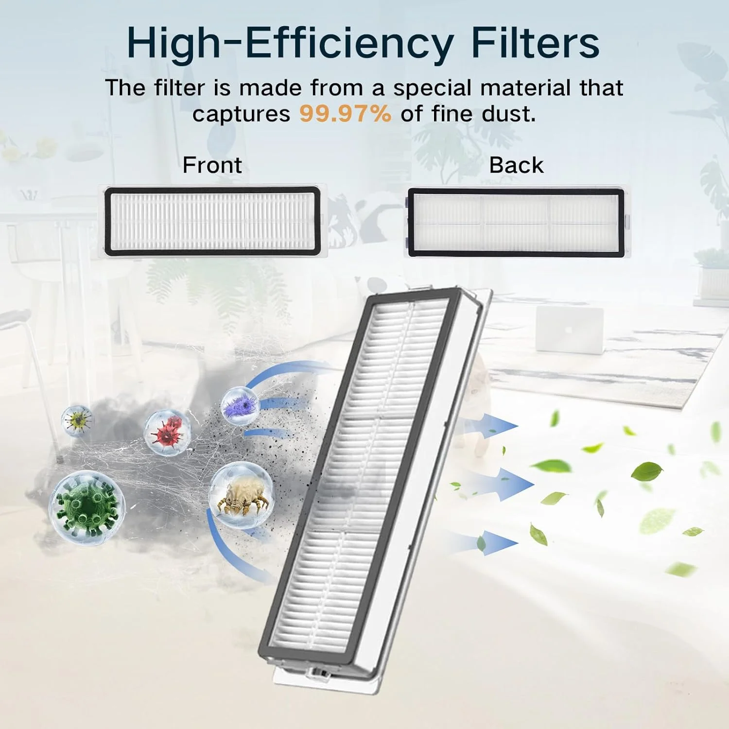Dreame D20 Pro Plus / D20 Pro Accessories Main Brush Hepa Filter Dust Bag Mop Cloth Replacement Parts