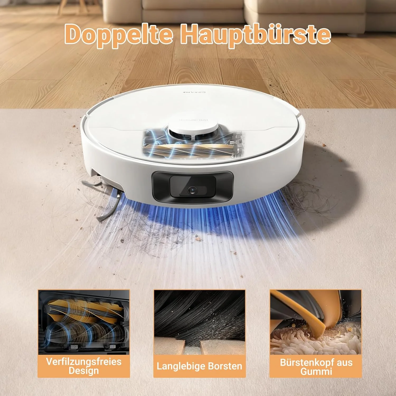 Dreame D20 Pro Plus / D20 Pro Accessories Main Brush Hepa Filter Dust Bag Mop Cloth Replacement Parts