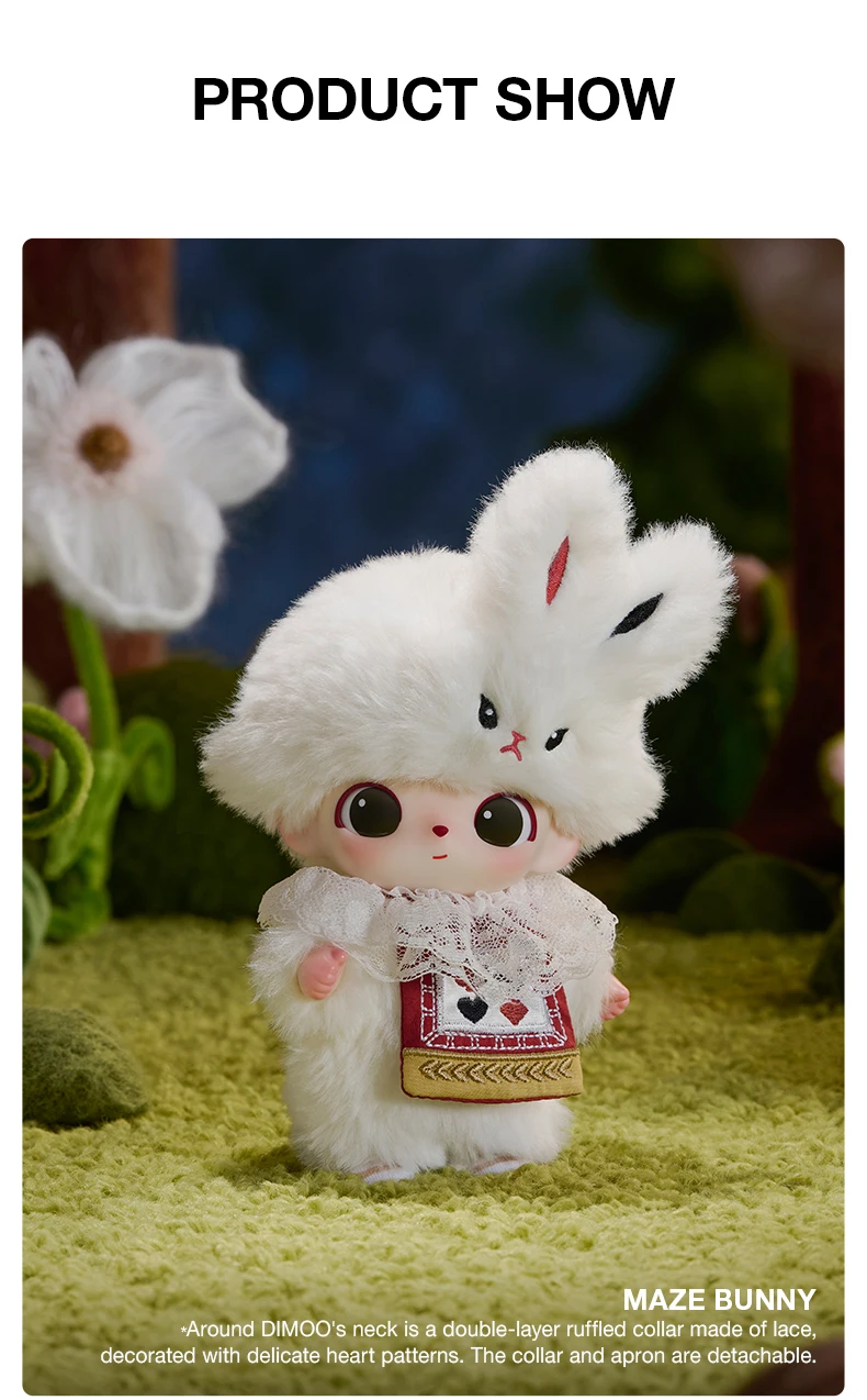 【EU EXCLD】POP MART DIMOO The Secret Theatre Club Series-Vinyl Plush Pendant Blind Box 1/6PCS Collectable Figure Cute Gift