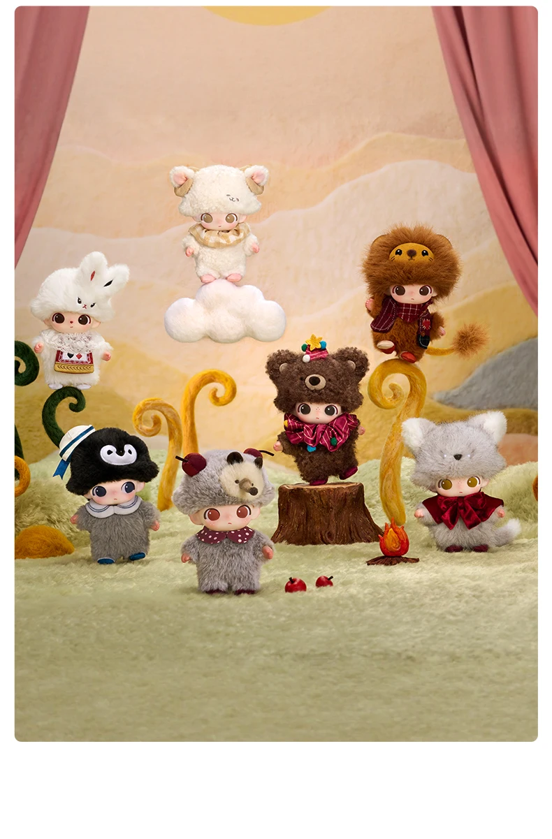 【EU EXCLD】POP MART DIMOO The Secret Theatre Club Series-Vinyl Plush Pendant Blind Box 1/6PCS Collectable Figure Cute Gift