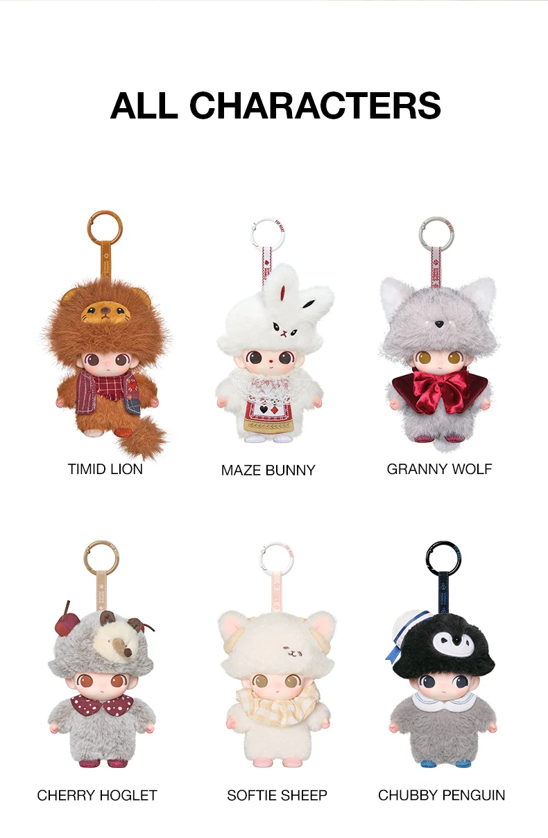【EU EXCLD】POP MART DIMOO The Secret Theatre Club Series-Vinyl Plush Pendant Blind Box 1/6PCS Collectable Figure Cute Gift