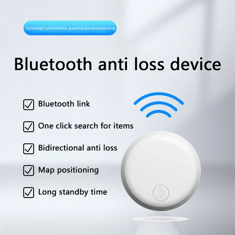 Mini Smart GPS Tracker Anti-Lost Reminder For Car Pets Kids Bag Air Tag Bluetooth Finder Tracking Device Locator For IOS Android