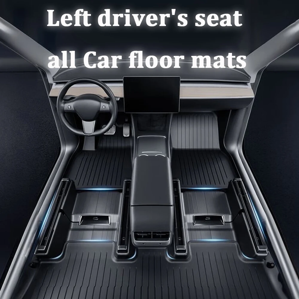 TPE Car Floor Mats for New Tesla Model Y Standard 2025+ Waterproof Cargo Liner Non-Slip Trunk Mats Foot Pads Luggage Mat ModelY
