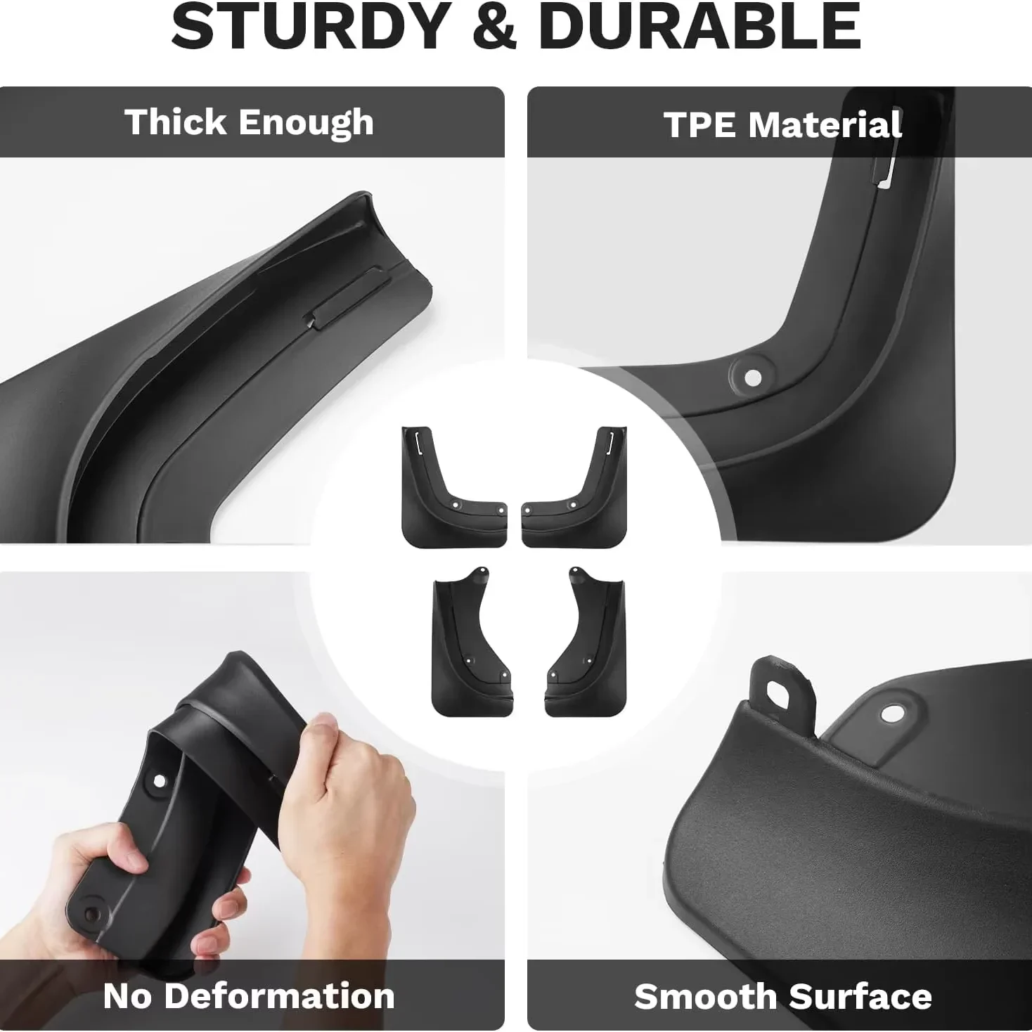 TPE Car Floor Mats for New Tesla Model Y Standard 2025+ Waterproof Cargo Liner Non-Slip Trunk Mats Foot Pads Luggage Mat ModelY
