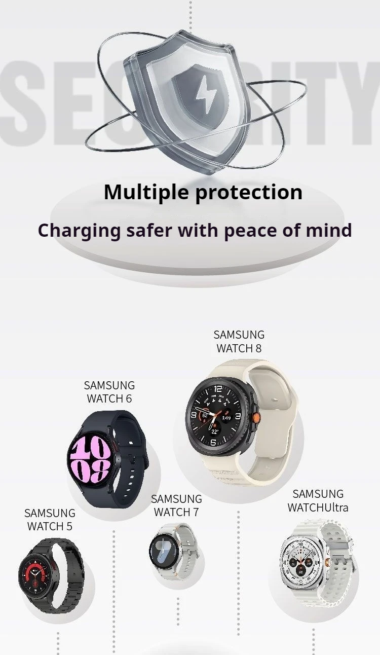 Magnetic Wireless Charger For SAMSUNG Galaxy Watch8/7/6Classic/5 Pro 4/3/2Active USB-C Fast Charging Stand Fast Charging Dock