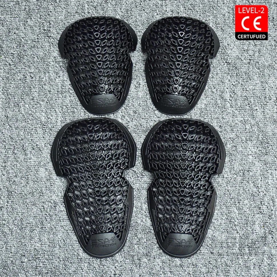 Motorcycle Protector Armor Anti-Shock Back Pad CE Level 2 Riding Shoulder Elbow Knee Pads Built-in Guard Gear for Riding Safety