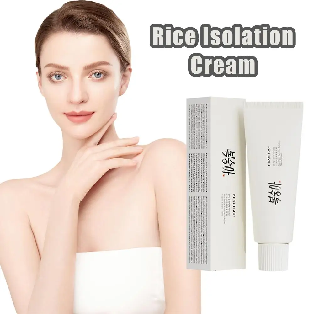 Korean Rice Extract Sunscreen Cream SPF50+ – Hydrating Moisturizing Tone-Up Primer, Lightweight Concealer, Even Skin Tone