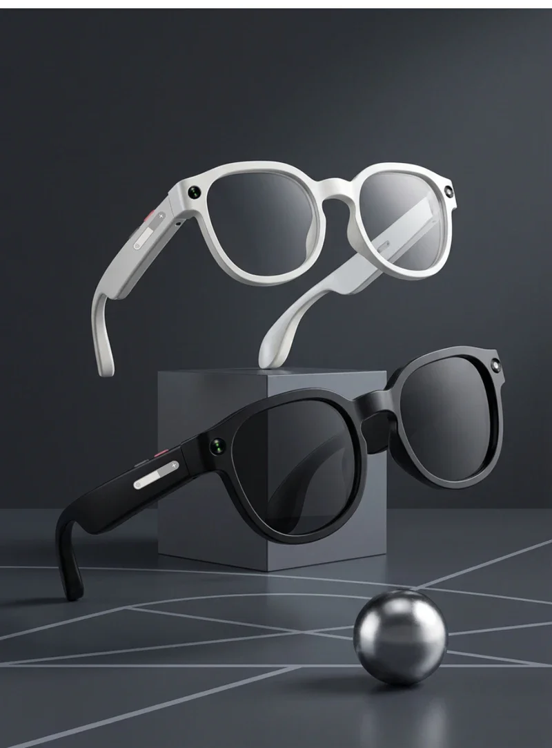 Lenovo AI Smart Glasses AI Translation 8MP HD Camera 4K Shooting Image Bluetooth Call Recording Music Smart Sunglasses 2026 New