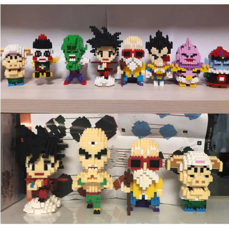 Hot 16 Style Anime Mini Model Dragon Ball Son-Goku Uub 3D DlYassembly Modeling Educational Toy Desk Figure