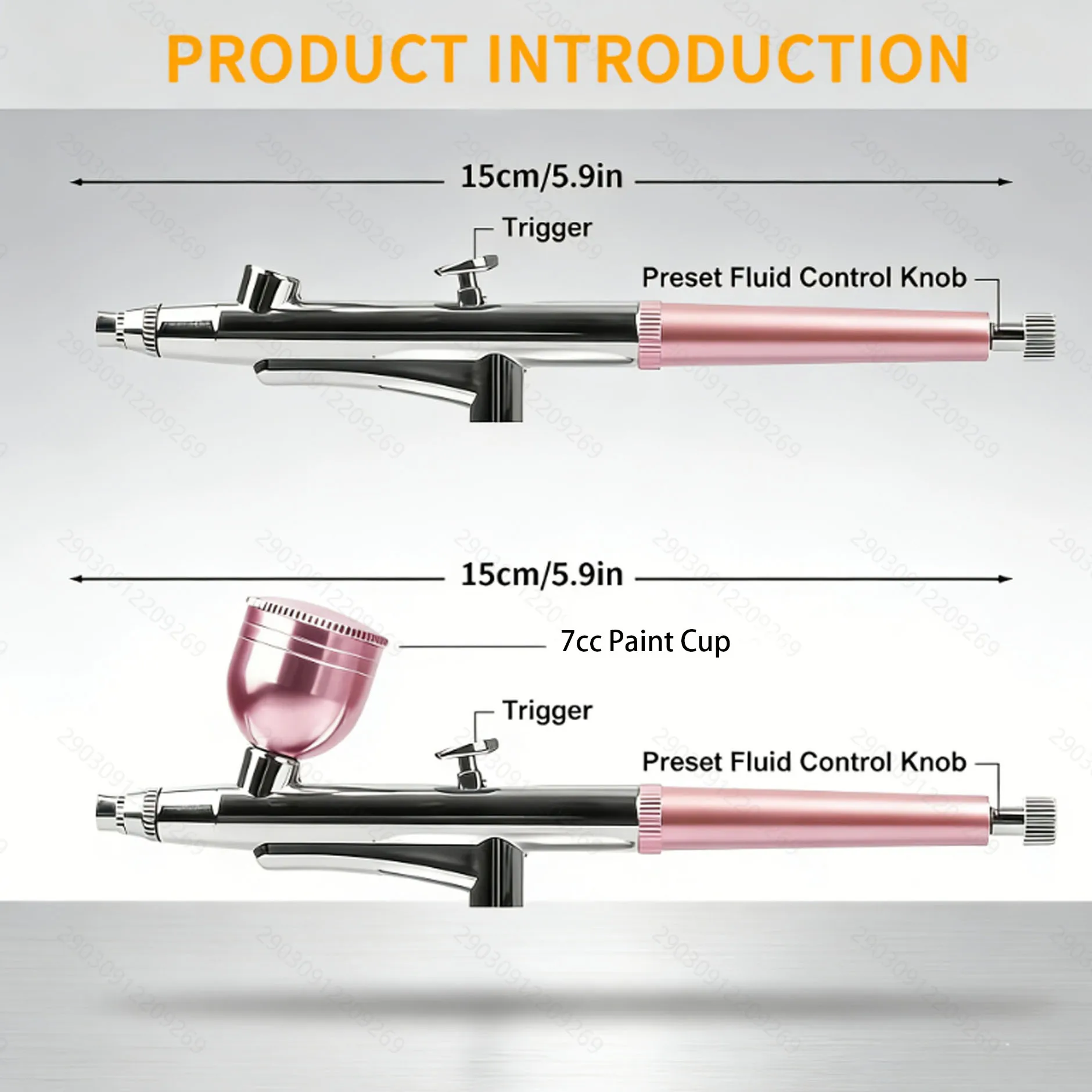 0.3mm Nozzle Portable Single-Action Airbrush Pen – Easy to Use, Versatile Spray Gun for Nail Art, Model Painting and Crafts
