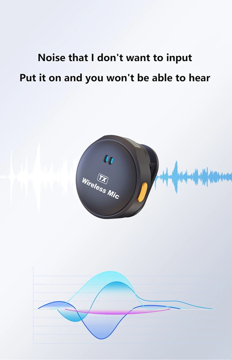 2.4GHz Wireless Lavalier Microphone - Magnetic Suction Design with Charging Case Mini Portable For Video Recording 2026 NEW