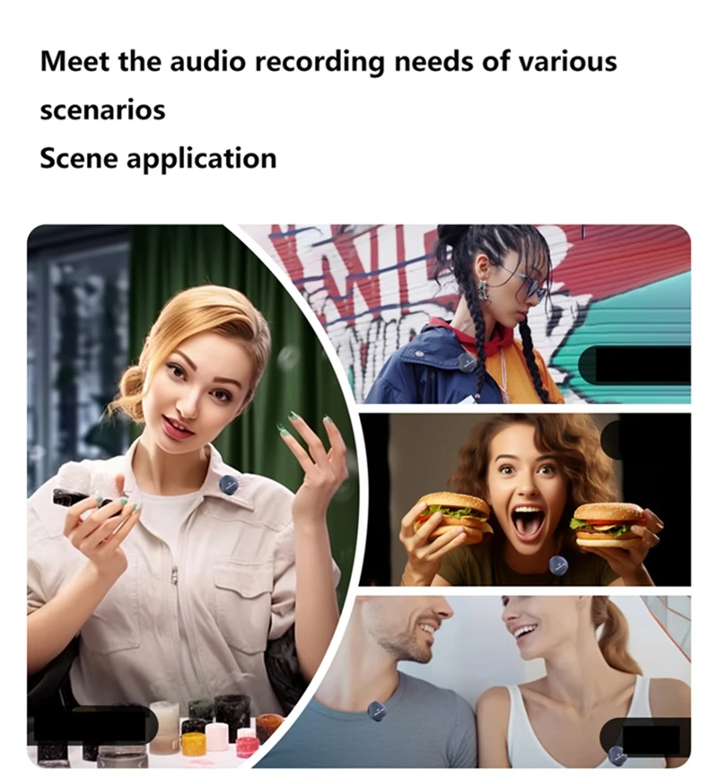 2.4GHz Wireless Lavalier Microphone - Magnetic Suction Design with Charging Case Mini Portable For Video Recording 2026 NEW